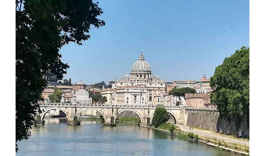 Roma: Tour panoramico in autobus + viaggio di andata e ritorno da/per Civitavecchia