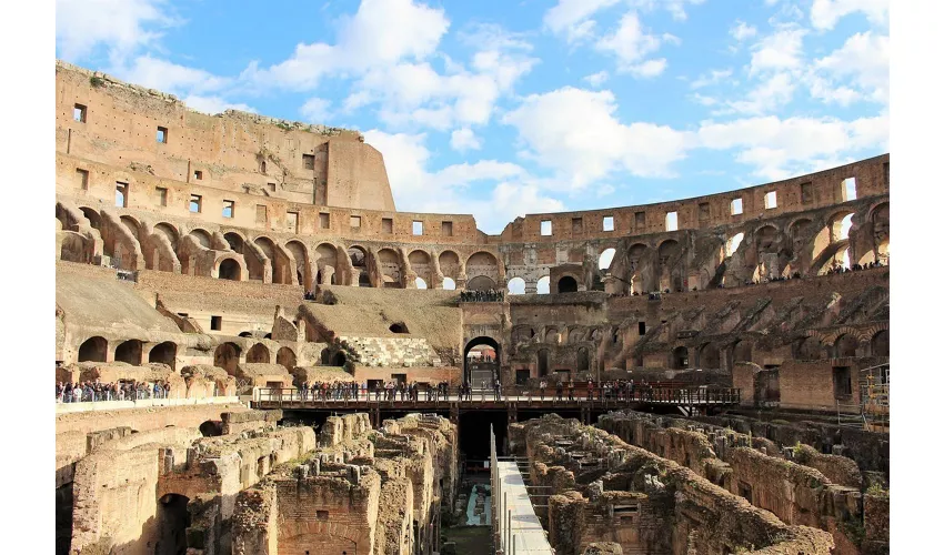 Pavimento del Colosseo e dell'Arena + Tour guidato