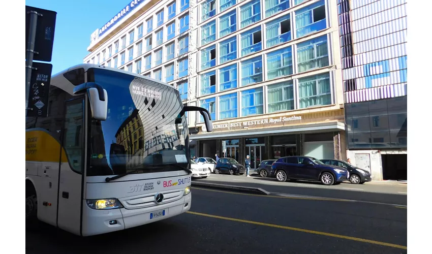 Roma-Fiumicino: Transfer con Bus Navetta SIT tra l'Aeroporto e la Città