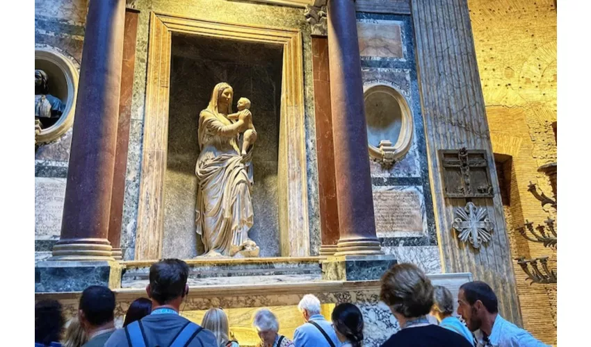 Pantheon: Biglietto con accesso rapido + Tour guidato