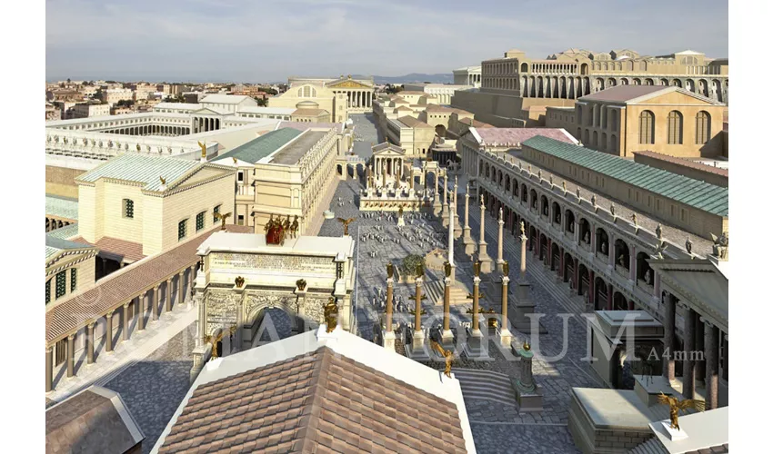 Roman Forum and Palatine Hill Entry with Multimedia Video