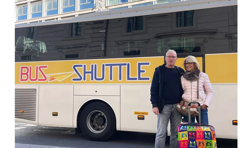 Roma: SIT Traslado en autobús del aeropuerto de Fiumicino a Roma Termini