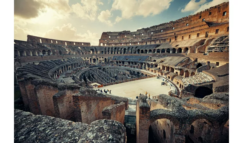 Colosseo, Arena, Foro Romano e Palatino + Tour in autobus