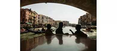 Venecia: Excursión guiada en barco por el Gran Canal + Entrada al Campanario de San Giorgio Maggiore