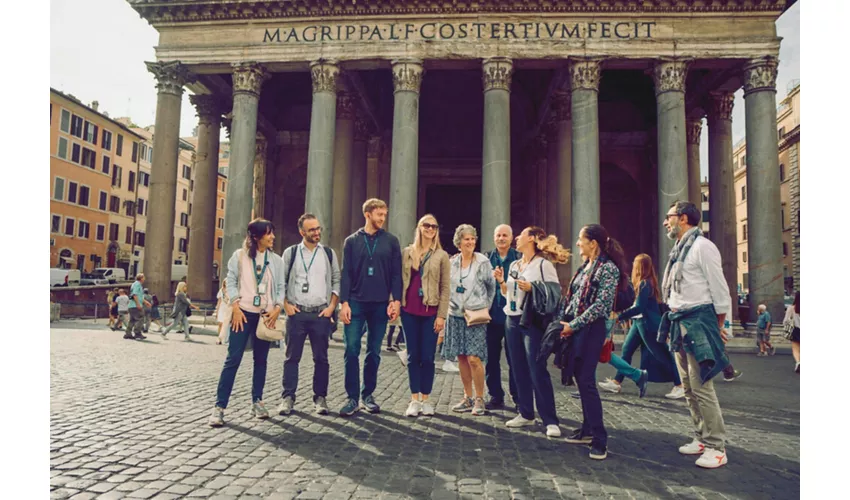 Roma: Tour guidato a piedi + visita al Pantheon