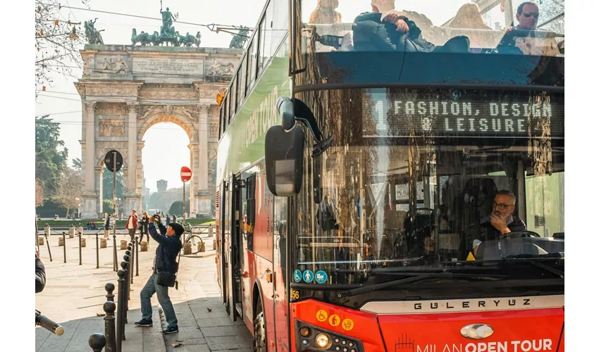 Milano e Roma: Biglietto per il tour in autobus Hop-on Hop-off