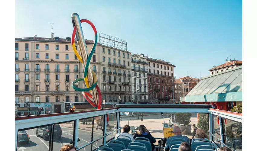 Milano e Roma: Biglietto per il tour in autobus Hop-on Hop-off