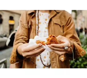 Rom: Essen und Wein bei Sonnenuntergang