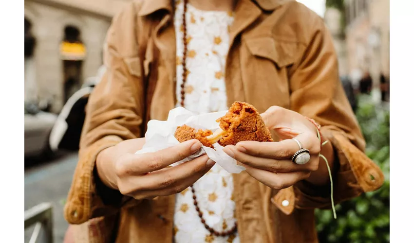 Rom: Essen und Wein bei Sonnenuntergang