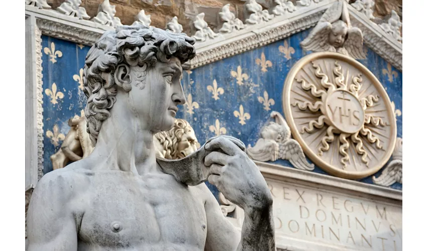 Galleria dell'Accademia e degli Uffizi: Tour guidato + viaggio di andata e ritorno da Roma