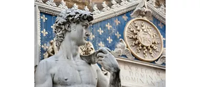 Galleria dell'Accademia e degli Uffizi: Tour guidato + viaggio di andata e ritorno da Roma