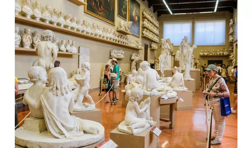 Galleria dell'Accademia e degli Uffizi: Tour guidato + viaggio di andata e ritorno da Roma