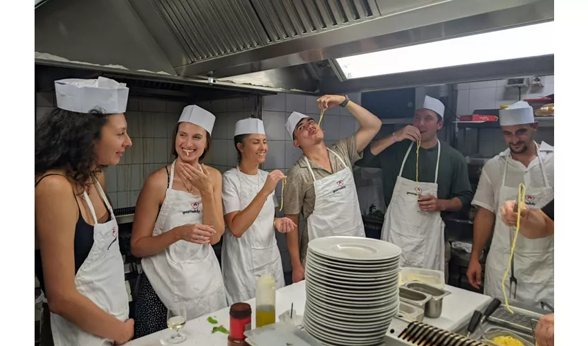 Roma: Corso di cucina di pasta amatriciana e cacio e pepe
