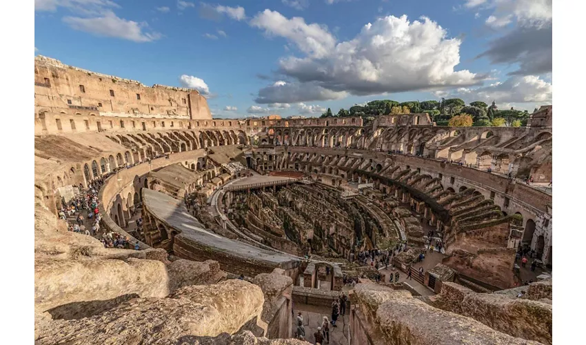 Coliseo, Foro Romano y monte Palatino + Tour guiado semiprivado en inglés