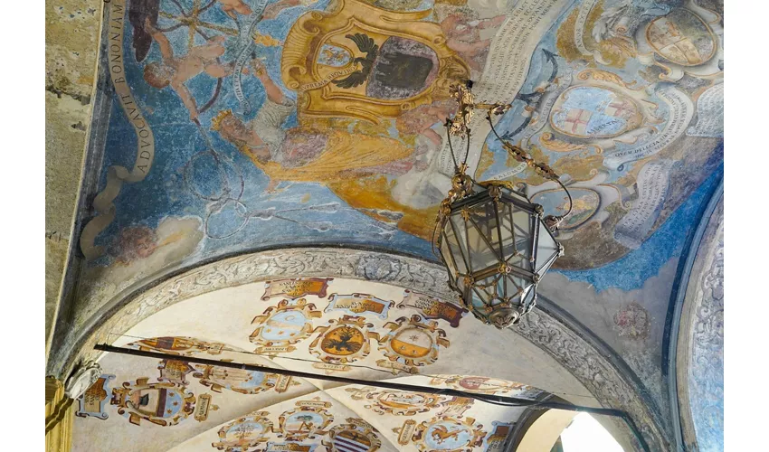 Archiginnasio de Bolonia: Entrada de acceso rápido + Tour guiado + Cata de vinos