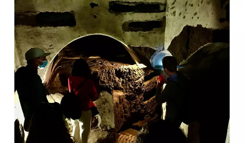 Catacombe romane: Tour guidato espresso per piccoli gruppi con trasferimento