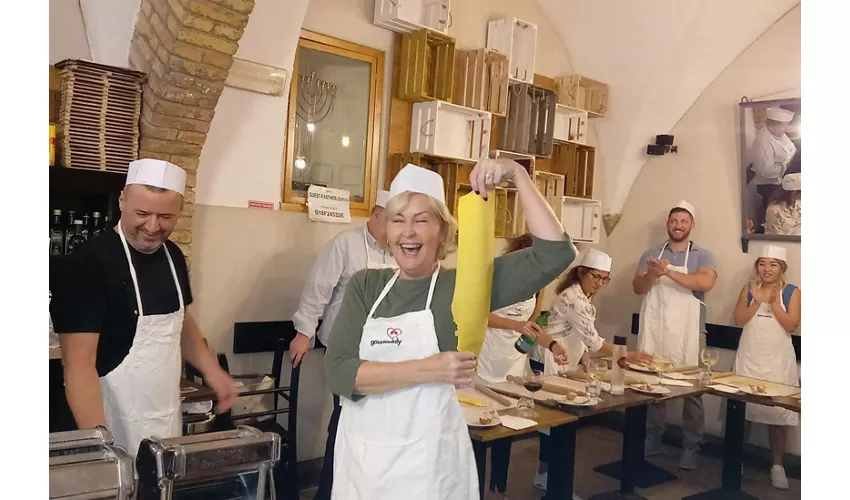Roma: Corso di cucina di pasta amatriciana e cacio e pepe