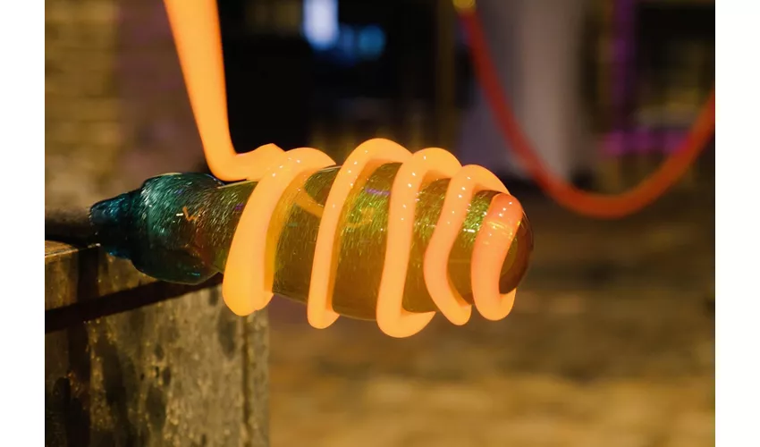 Murano: Spettacolo di soffiatura del vetro con Prosecco
