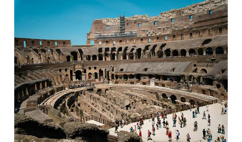 Pavimento dell'Arena del Colosseo e Foro Romano + Audioguida