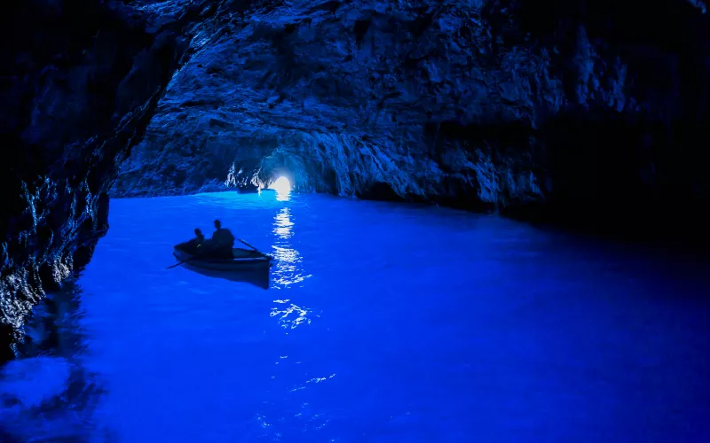 Campania, the Blue Grotto of Capri 