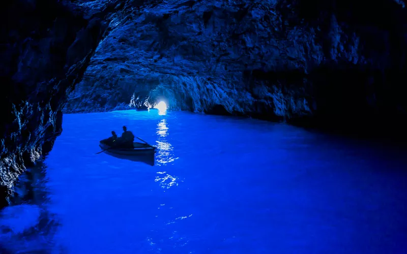 Campania, la Gruta Azul de Capri