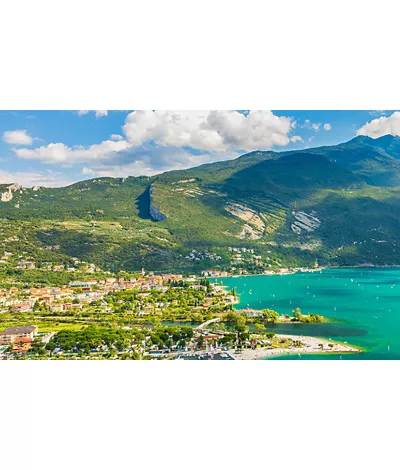 By boat on Lake Garda, from Desenzano to Riva del Garda along the Rotta delle Centomiglie