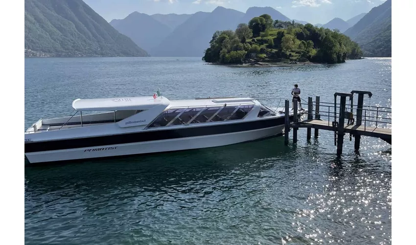 Lago Como, Lugano y Bellagio: Excursión de un día desde Milán + Crucero Privado en Barco