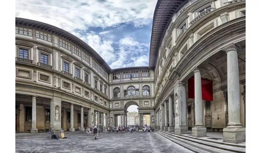 Galleria dell'Accademia e degli Uffizi: Tour guidato + viaggio di andata e ritorno da Roma
