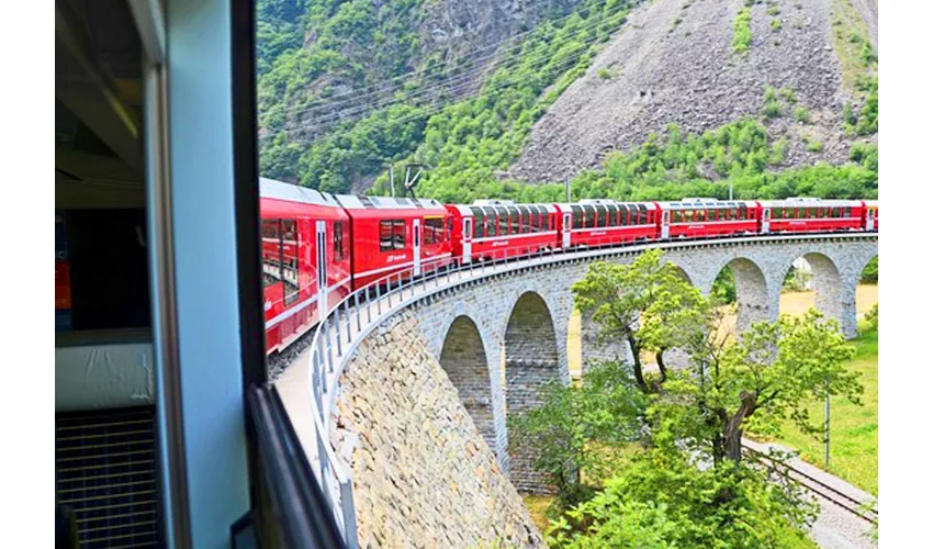 Bernina Red Train Experience from Milan