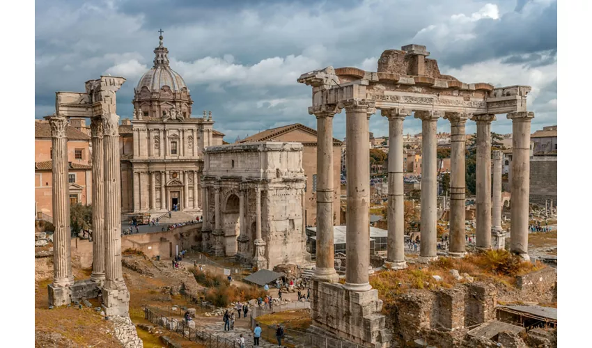 Colosseum, Roman Forum & Palatine Hill + Panoramic Open Bus