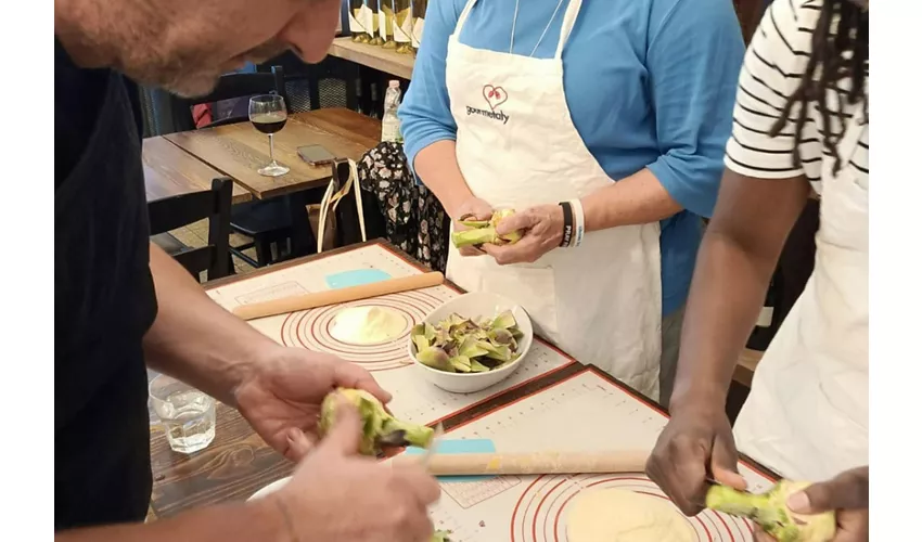 Roma: Corso di cucina di pasta amatriciana e cacio e pepe
