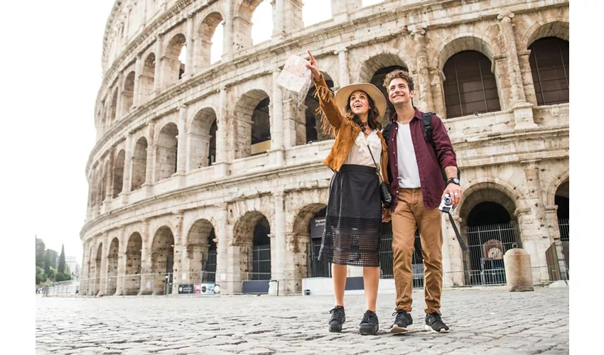 Colosseo, Foro Romano e Palatino + Tour guidato per gruppi ristretti