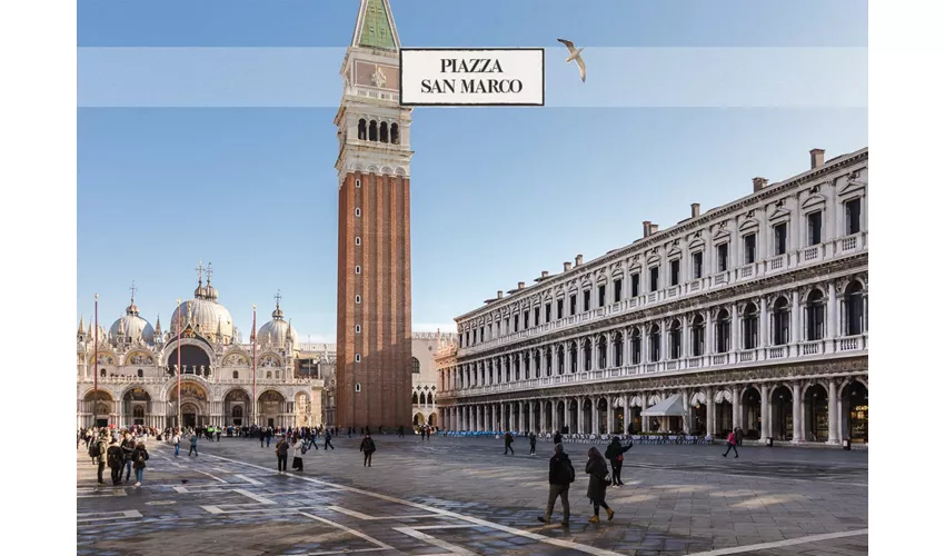 Basilica di San Marco: Visita guidata con accesso alla terrazza e giro in gondola