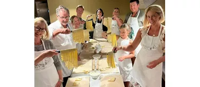 Roma: Clase de elaboración de pasta fettuccine y maltagliati