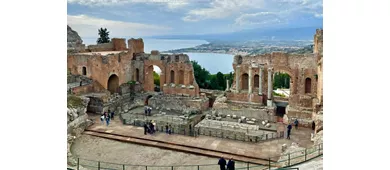 Jardines de Naxos, Taormina y Castelmola: Visita guiada + Traslados desde Catania