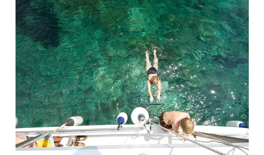 Isla de Ponza: Excursión de un día desde Anzio + Crucero en barco + Comida