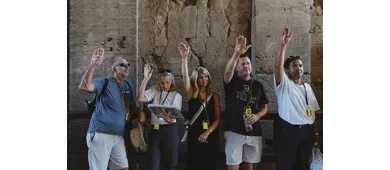 Colosseo, Arena, Foro Romano e Palatino + Tour guidato