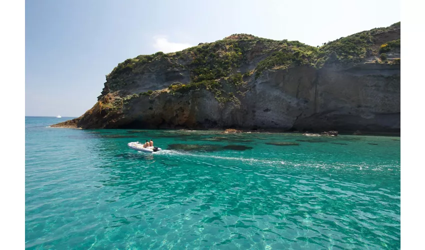 Isla de Ponza: Excursión de un día desde Anzio + Crucero en barco + Comida