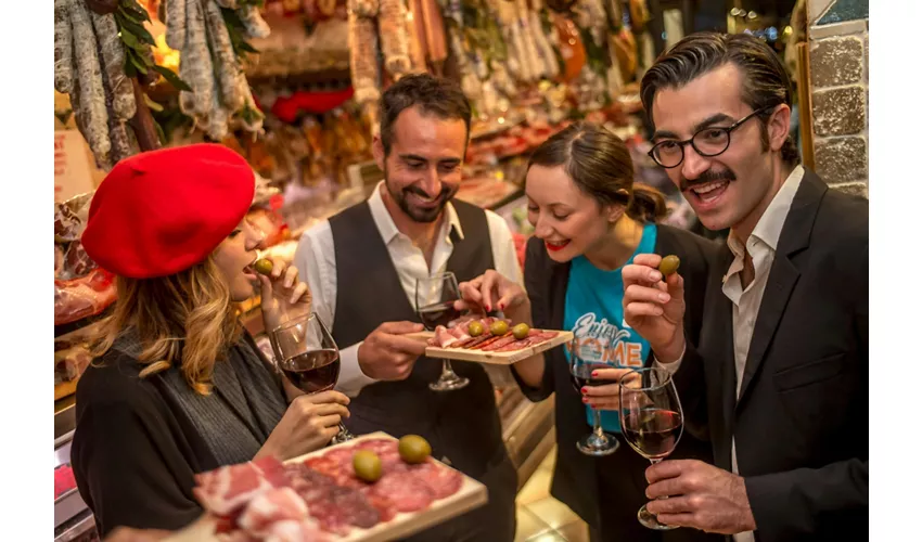 Roma: Degustazione di cibo e vino