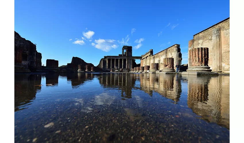 Pompei: Ingresso + Trasporto di andata e ritorno da Roma