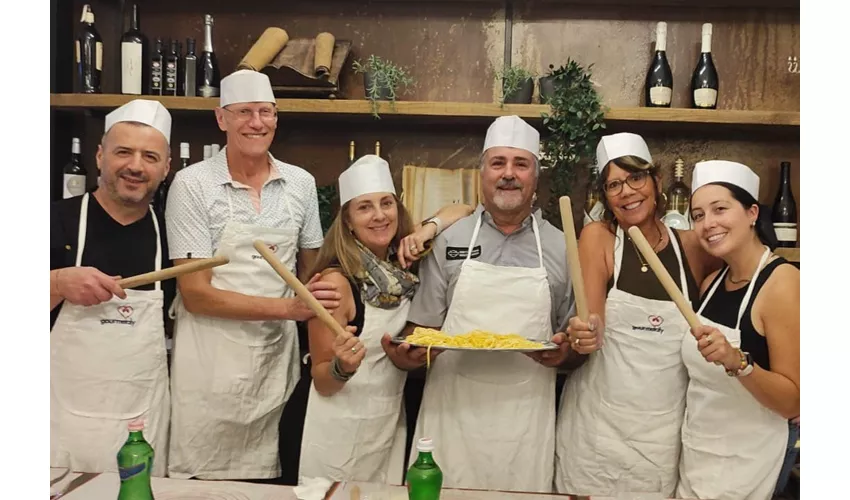 Roma: Corso di cucina di pasta amatriciana e cacio e pepe