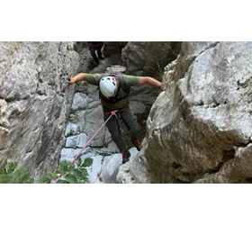 Discesa alpinistica della Forra Fossile di Valgrande 