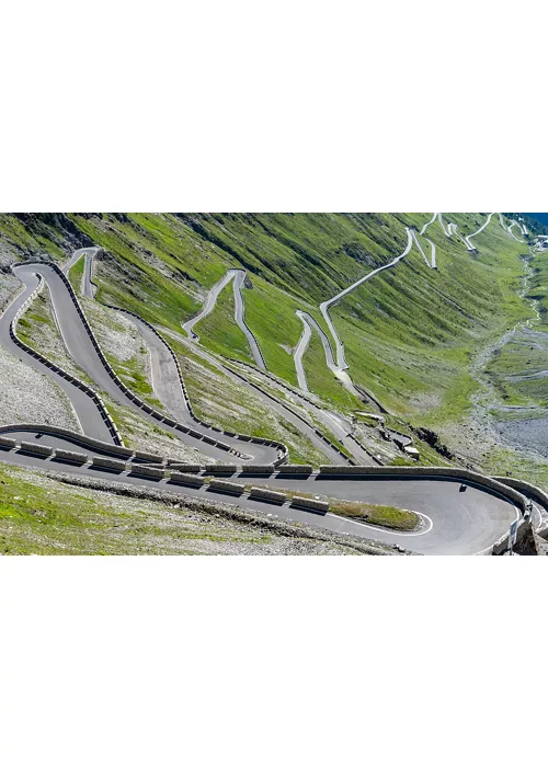 I tornanti del passo Stelvio sul versante altoatesino