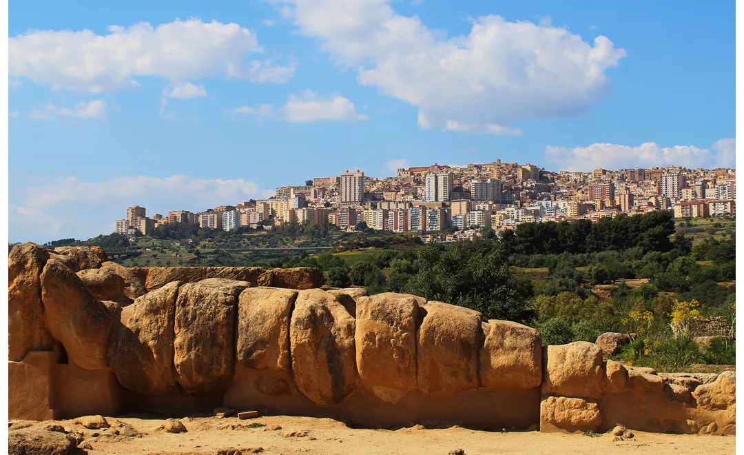 Una veduta di Agrigento