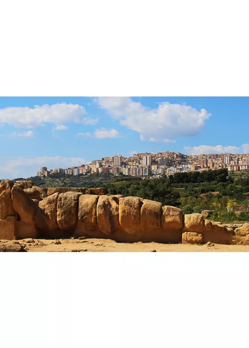 Una veduta di Agrigento