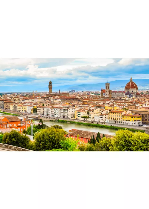 Veduta di Firenze con il Palazzo Vecchio e il Duomo di S. Maria del Fiore