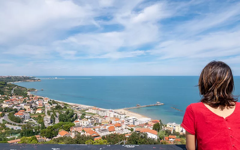 La vista della Costa dei Trabocchi dal Belvedere Guglielmo Marconi di San Vito Chietino