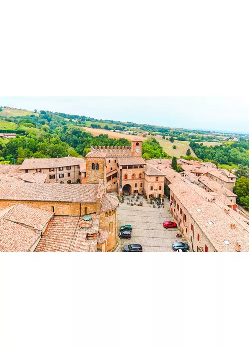 Castell'Arquato, veduta dall'alto della fortezza