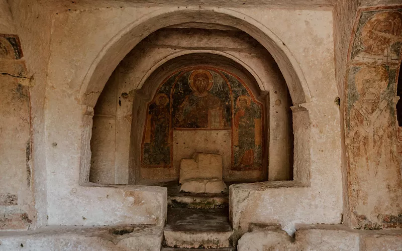 Mottola, affresco nella chiesa di San Nicola