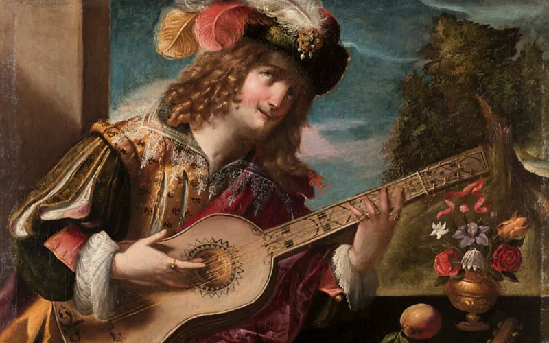 Lovere (Brescia) – Tommaso Pombioli, Suonatore di chitarra, 1636, Accademia Tadini.